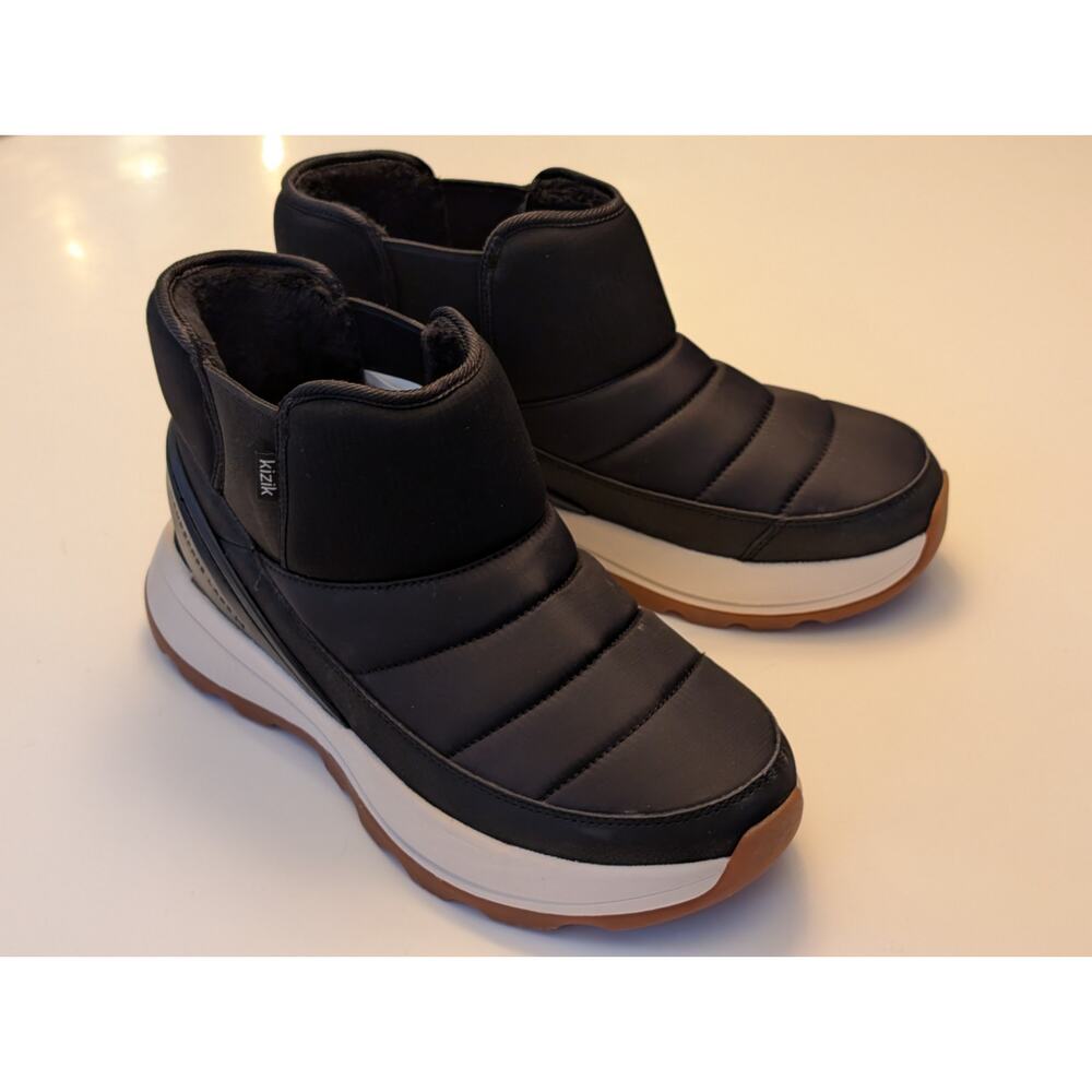Kizik Juno Hands-Free Black Puffy Ankle Boots - Size 11 Women’s - Picture 3 of 10